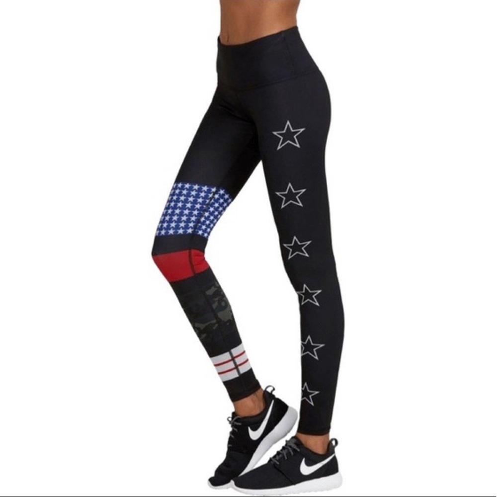 SET: Noli leggings and sports bra (stars and camo) - Picture 2 of 7